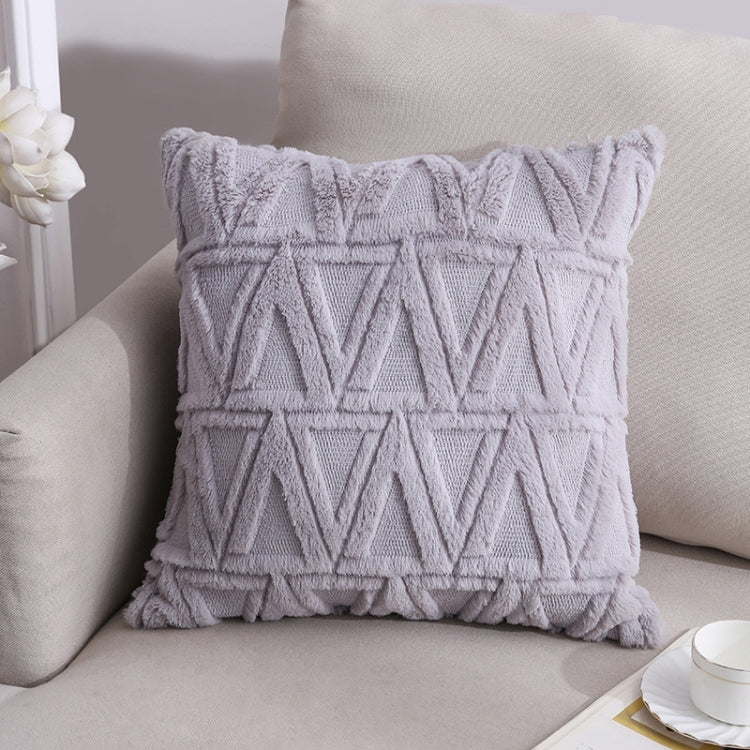 Double-Sided Plush Pillow Home Sofa Cushion Pillowcase
