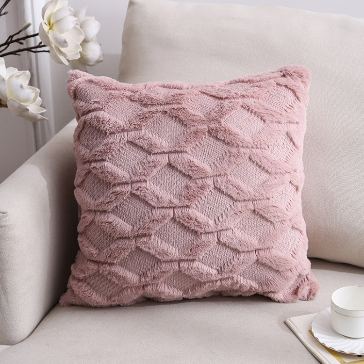 Double-Sided Plush Pillow Home Sofa Cushion Pillowcase