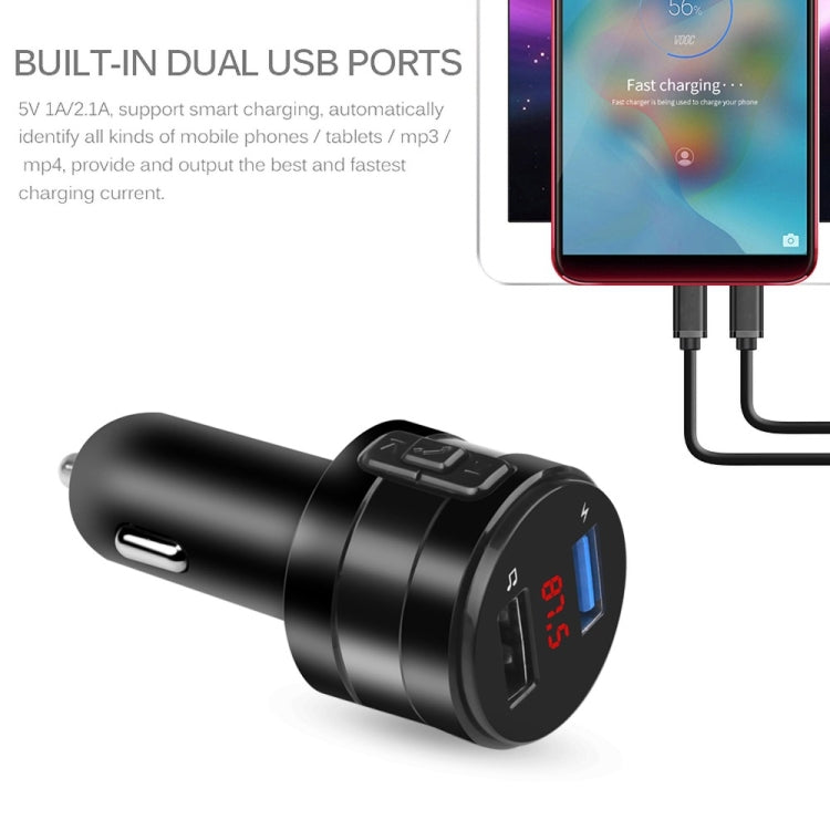 Car Bluetooth Handsfree Car FM Transmitter Music Player Car Charger