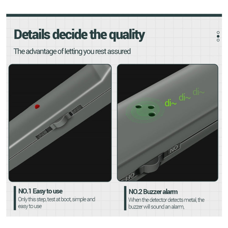 ANENG  DM3004 Handheld Metal Detector High-Precision Sensitivity Station Airport Detection Scanning Detector