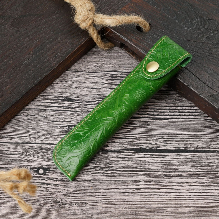 Pen Bag Personality Retro Pure Handmade First Layer Leather Pen Case Protective Cover