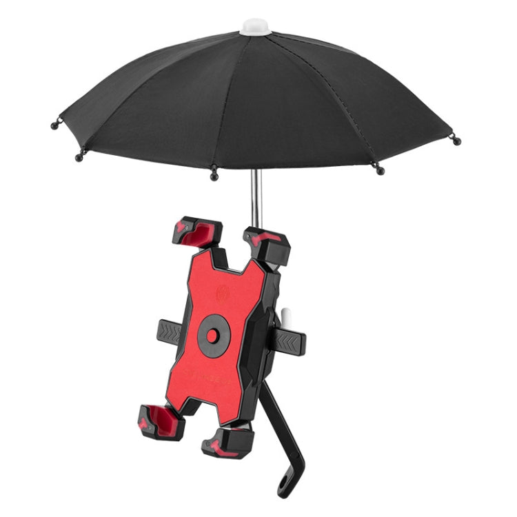 CYCLINGBOX Bicycle Mobile Phone Bracket With Parasol Rider Mobile Phone Frame, Style:
