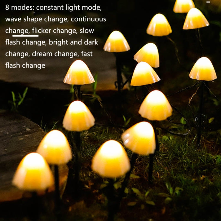 Solar Mushroom Lawn Light Outdoor Waterproof Garden Villa Landscape Decorative String Lights