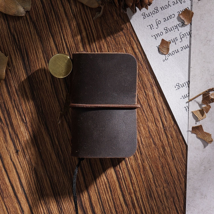 Ultra-Small Mini TN Hand Account Book Leather Notebook Portable Travel Diary