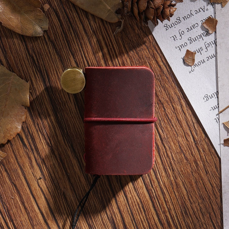 Ultra-Small Mini TN Hand Account Book Leather Notebook Portable Travel Diary