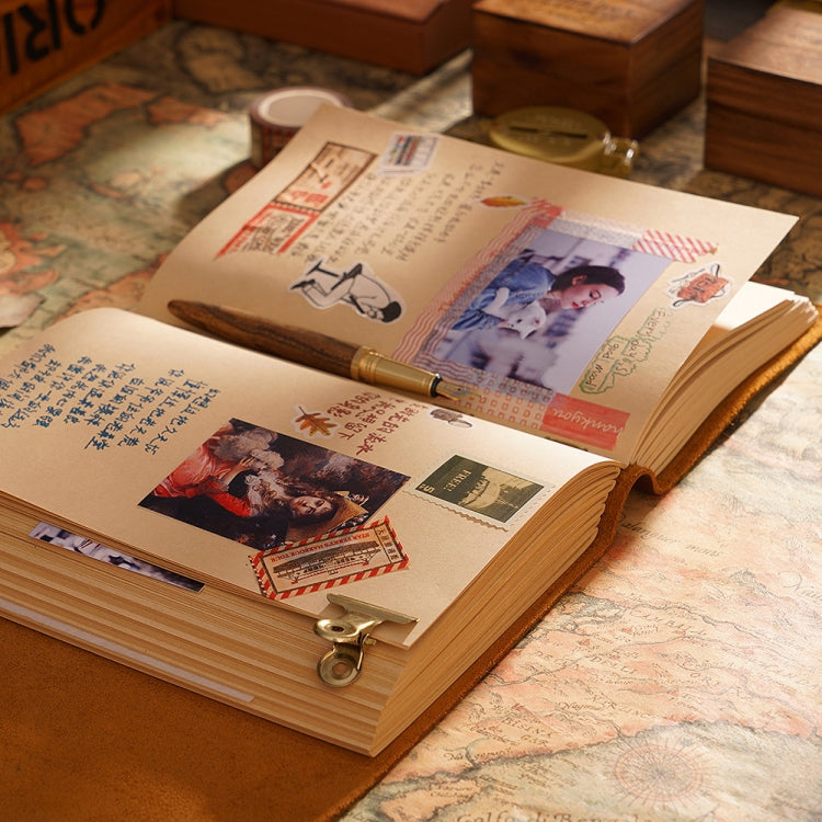 Handmade Sketchbook Cowhide Notebook Retro Notepad Notebook Diary Gift