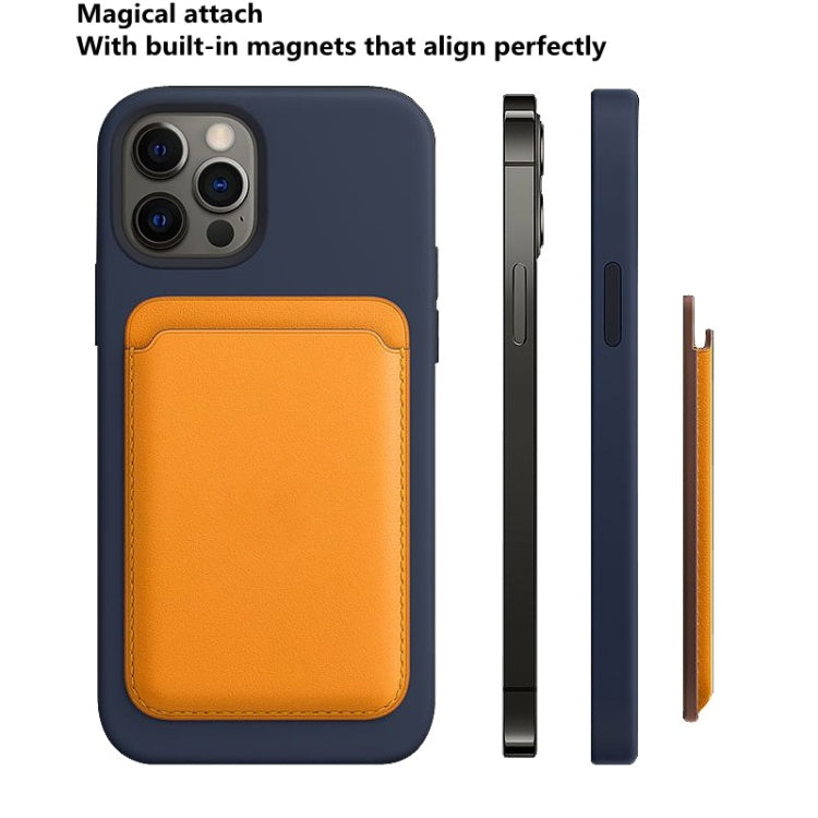 MagSafe Magnetic Leather Card Case Holster For iPhone