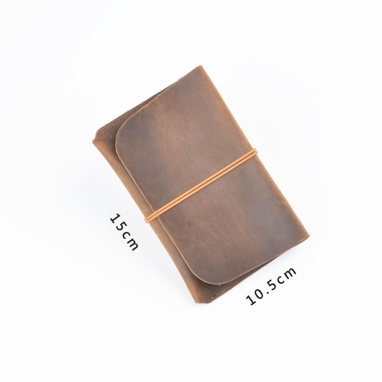 Crazy Horse Skin  Passport Bag Document Holder Retro Boarding Pass Wallet Card Holder