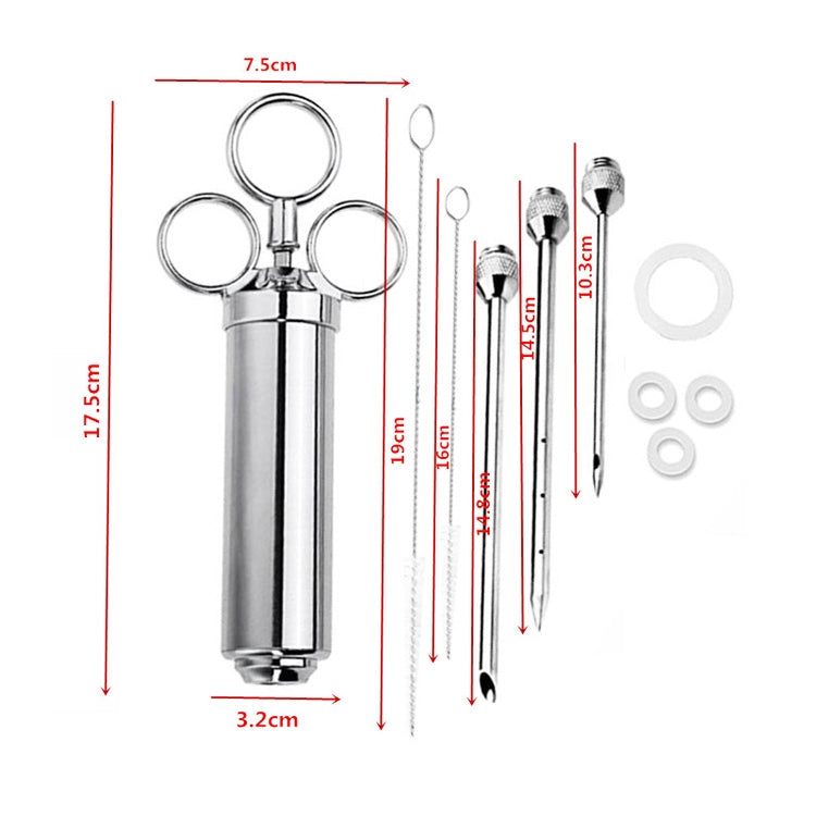 Stainless Steel Seasoning Turkey Syringe Kitchen Seasoning Syringe