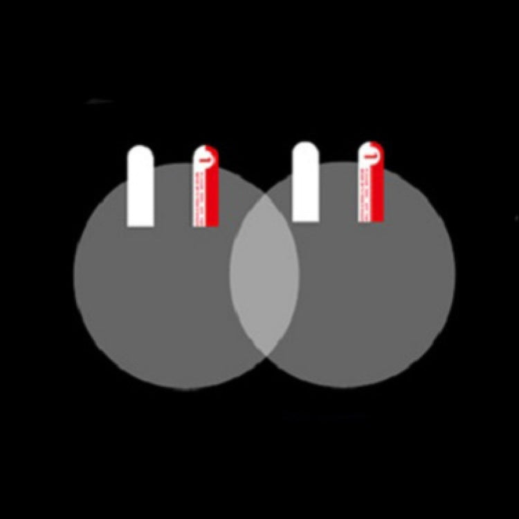 2pcs /Set Rainproof Anti-Fog And Anti-Reflective Film For Car Rearview Mirror