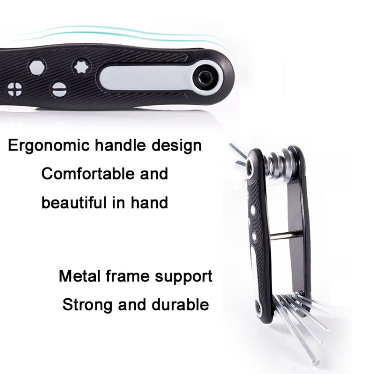 8 In 1 Bicycle Repair Portable Folding Allen Wrench