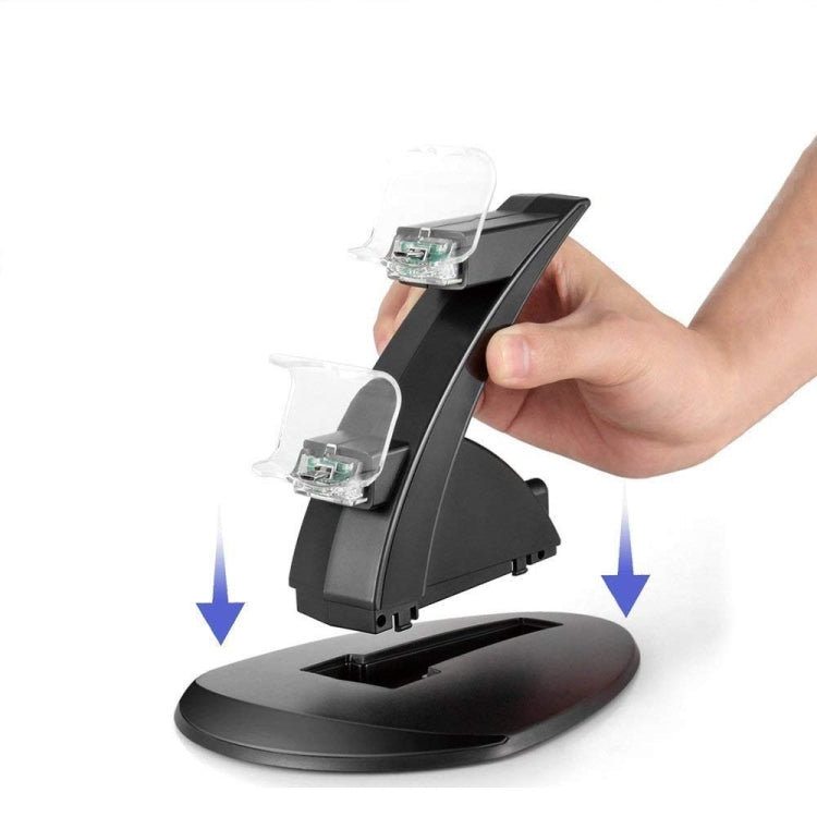 Controller Charger Dock LED Dual USB PS4 Charging Stand Station Cradle for Sony Playstation 4 PS4 / PS4 Pro /PS4 slim