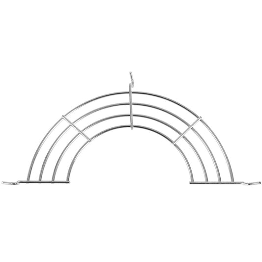 Semi-Circular Stainless Steel Drain Rack Kitchen Steamed Vegetables Rack, Size: Large 30cm