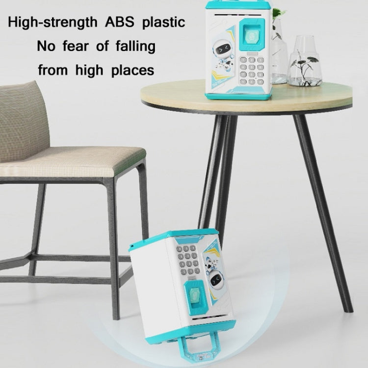 Children Cartoon Simulation Human Face Fingerprint Music Chinese British Switch Piggy Bank, Specification：