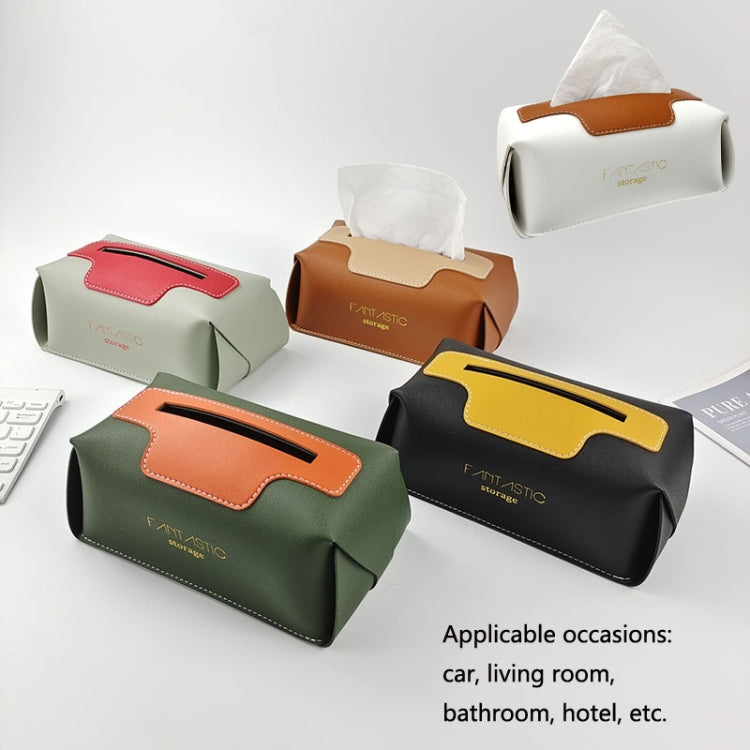 SJM0041 Car PU Paper Tissue Box Hotel Napkin Paper Box Toilet Paper Box