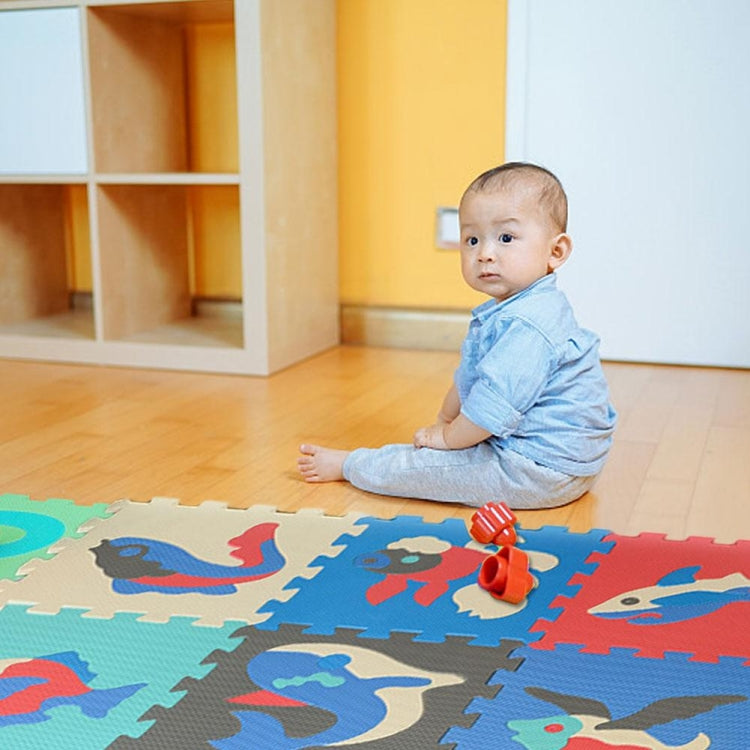 9pcs / Set Splicing Mobilization EVA Marine Foam Mats Children Educational Toys Puzzle Anti-skid And Anti-fall Crawling Mat