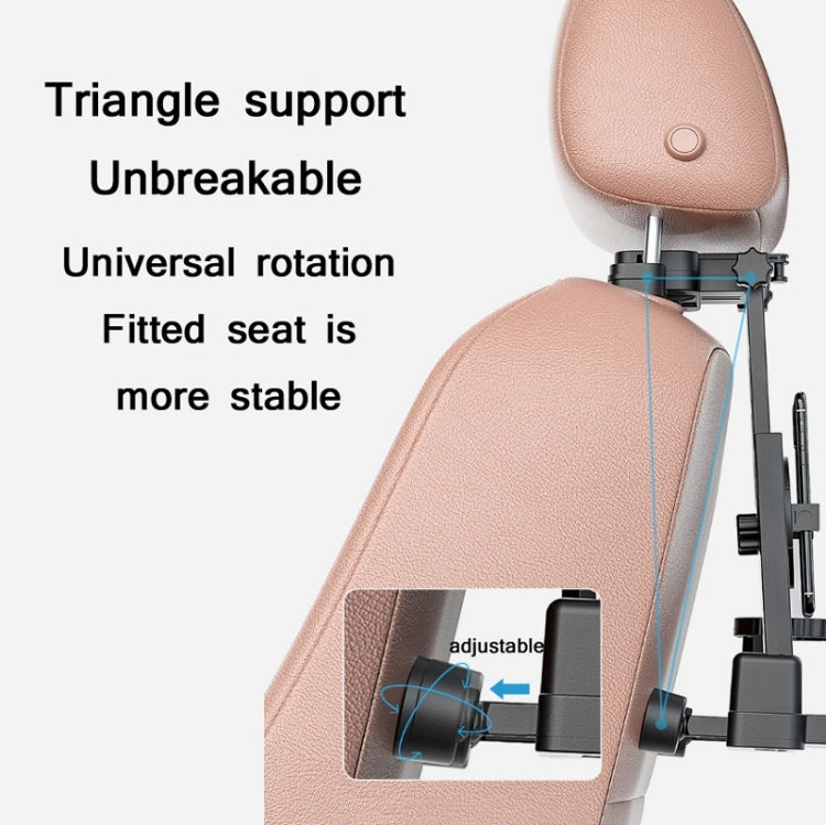 Car Seat Back 360 Degree Rotating Dining Table Board Multifunctional Folding Beverage Computer Rack