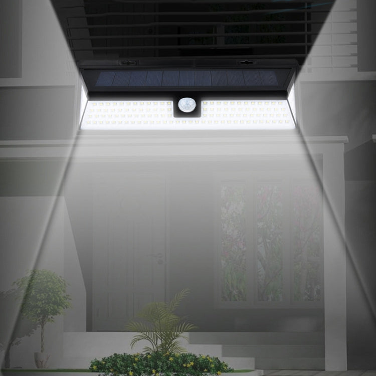 Solar 3-Sides Floodlit Motion Sensing Wall Light Outdoor Garden Corridor Street Light