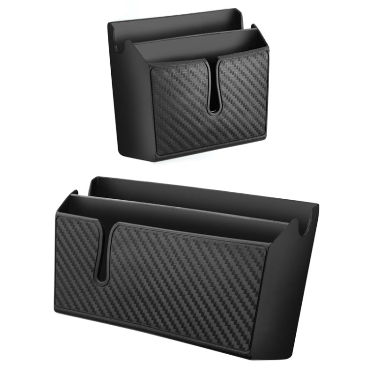DM-020 Car Sticky Carbon Fiber Storage Bag Car Mobile Phone Storage Box Small