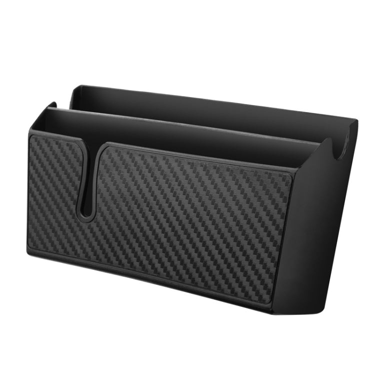 DM-020 Car Sticky Carbon Fiber Storage Bag Car Mobile Phone Storage Box Small