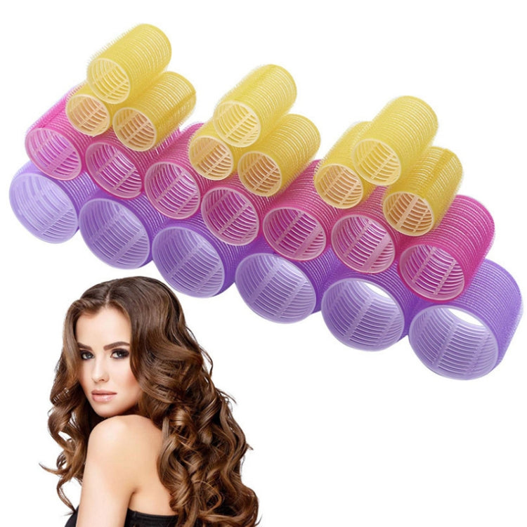12 PCS/Set Self-Adhesive Curling Iron Hair Core Fluffy Hairdressing Tool，Random Colour Delivery
