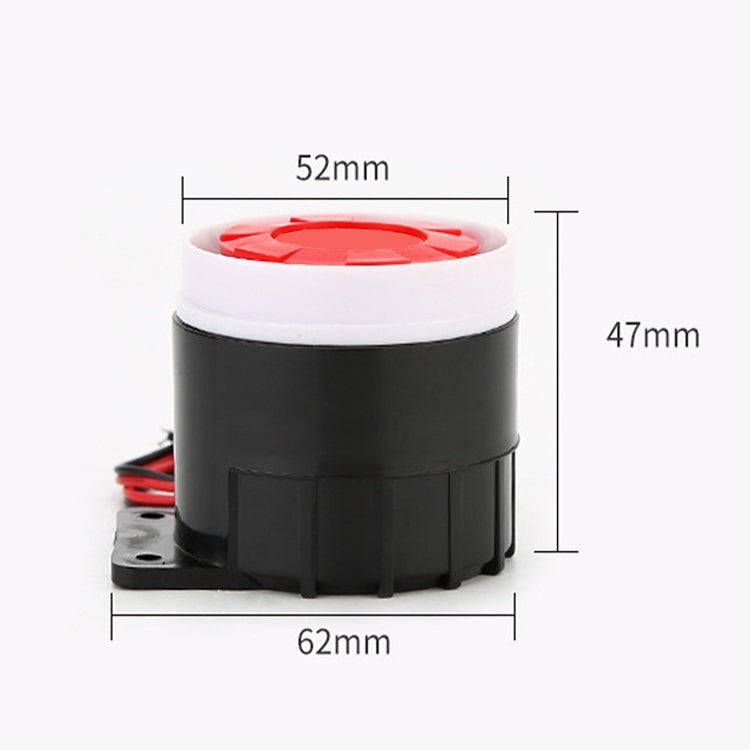 BJ-1K High-Decibel Active Buzzer Dual Audio Electronic Siren Alarm Wall-Mounted Anti-Theft Buzzer, Voltage: