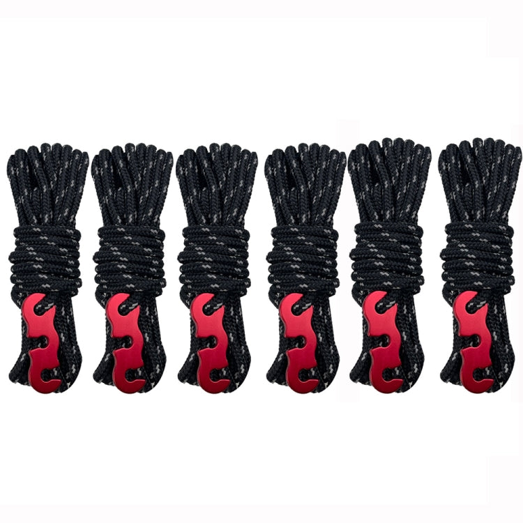 Outdoor Camping Tent Canopy Wind Rope Luminous Multi-Function Wind Rope Buckle Tent Fixed Rope