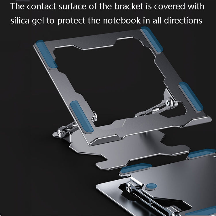 Integrated Foldable Laptop Stand Hollow Heat-Dissipating Flat Desktop Stand