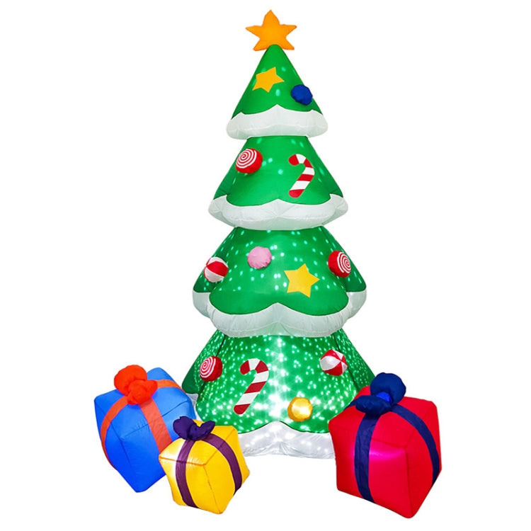 Santa Claus Christmas Tree Snowman Inflatable LED Luminous Christmas Ornaments,, US Plug