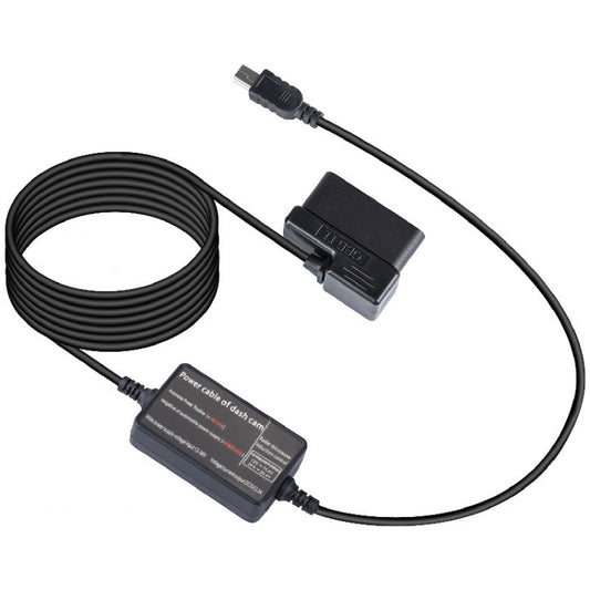 H525 Driving Recorder OBD Radar Line Microwave Induction Antihyline With Low Voltage Protection Car Power Cable