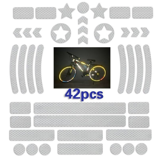 Bicycle Honeycomb Reflective Sticker Night Reflective Logo Grid Stripe Warning Strip