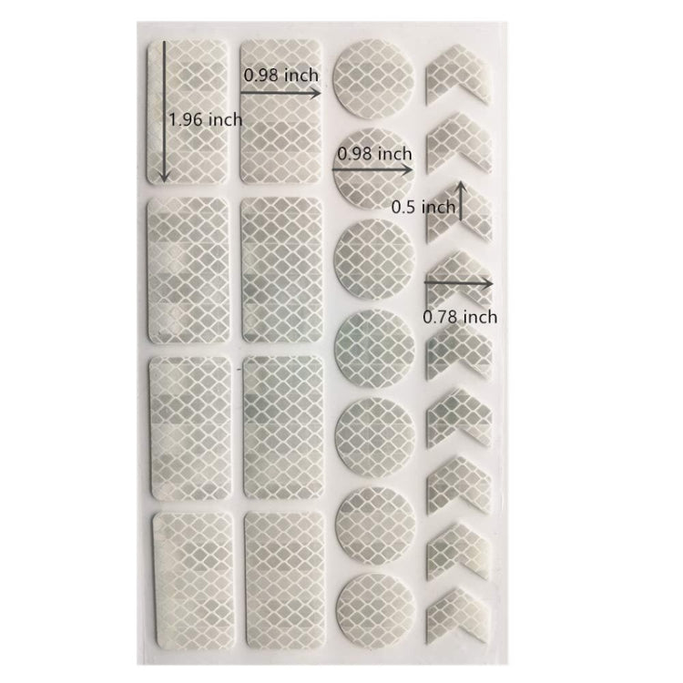 Bicycle Honeycomb Reflective Sticker Night Reflective Logo Grid Stripe Warning Strip
