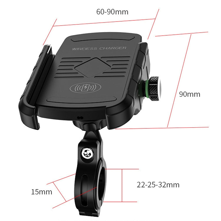 M9 Motorcycle Wireless Charging Mobile Phone Bracket 15W Fast Charging Mobile Phone Navigation Bracket