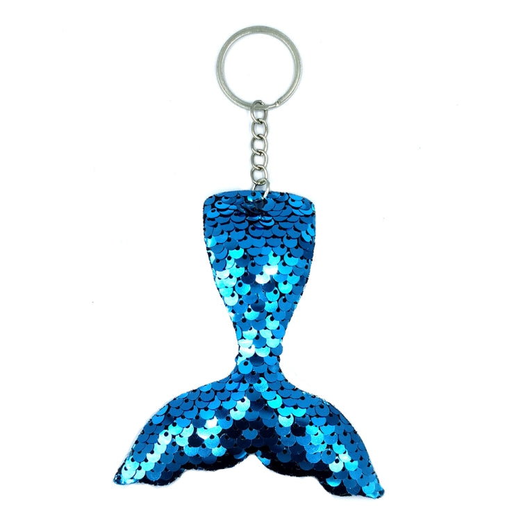 10 PCS Reflective Mermaid Keychain Sequins Mermaid Tail Accessories Car Luggage Pendant