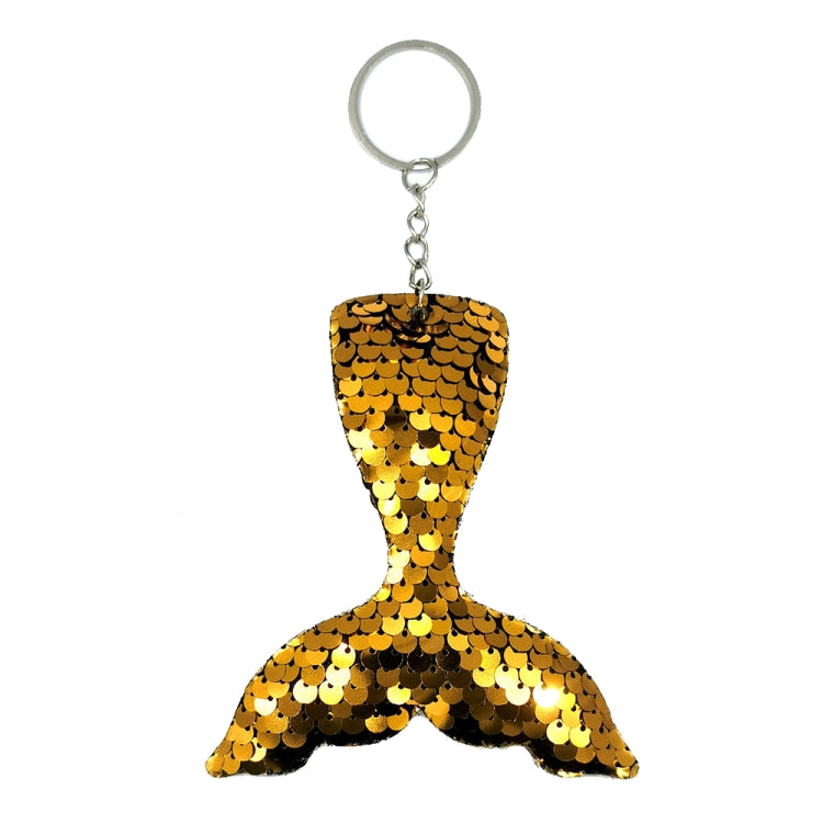 10 PCS Reflective Mermaid Keychain Sequins Mermaid Tail Accessories Car Luggage Pendant