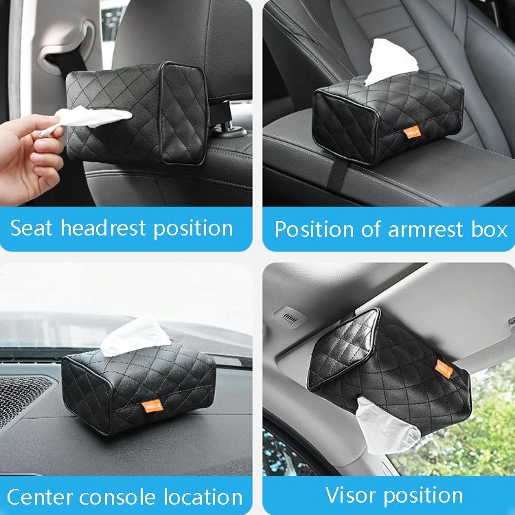2 PCS GM-020 Car Sun Visor Chair Back Mount Car Paper Towel Box