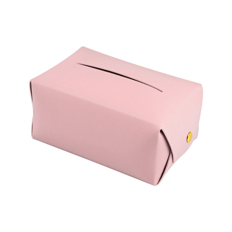 2 PCS Car Leather Tissue Box Home Paper Towel Storage Box
