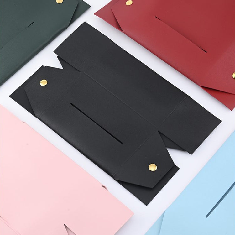 2 PCS Car Leather Tissue Box Home Paper Towel Storage Box