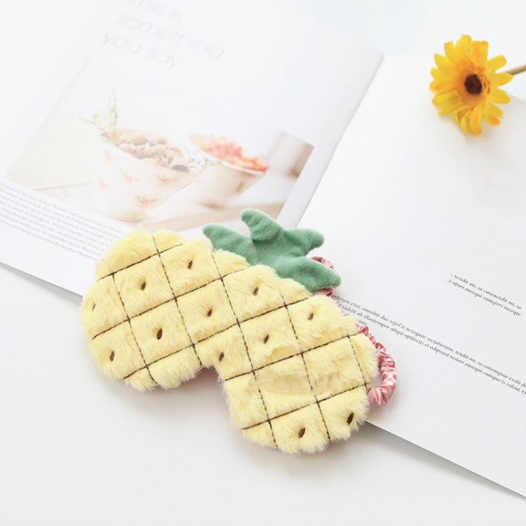 Fruit Plush Eye Mask Cute Soft Girl Sleep Blackout Eye Mask