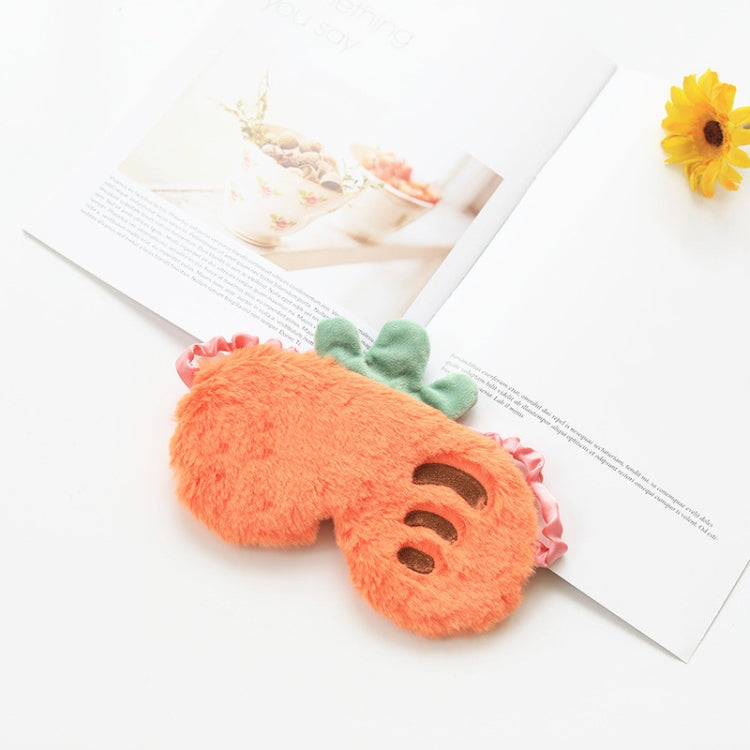Fruit Plush Eye Mask Cute Soft Girl Sleep Blackout Eye Mask