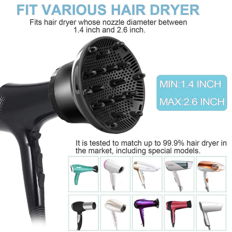 G8 Universal Hair Diffuser Adaptable For Blow Dryers with Rotatable Design Curly Hair Large Wind Hood