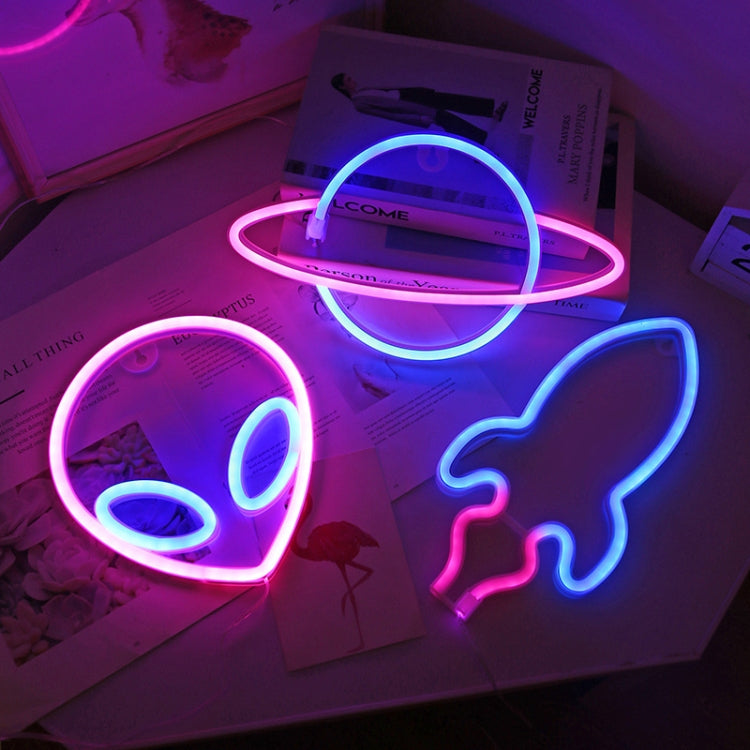 LED Personalized Neon Decorative Light Modeling Light USB Battery Box Dual Purpose, Spec: