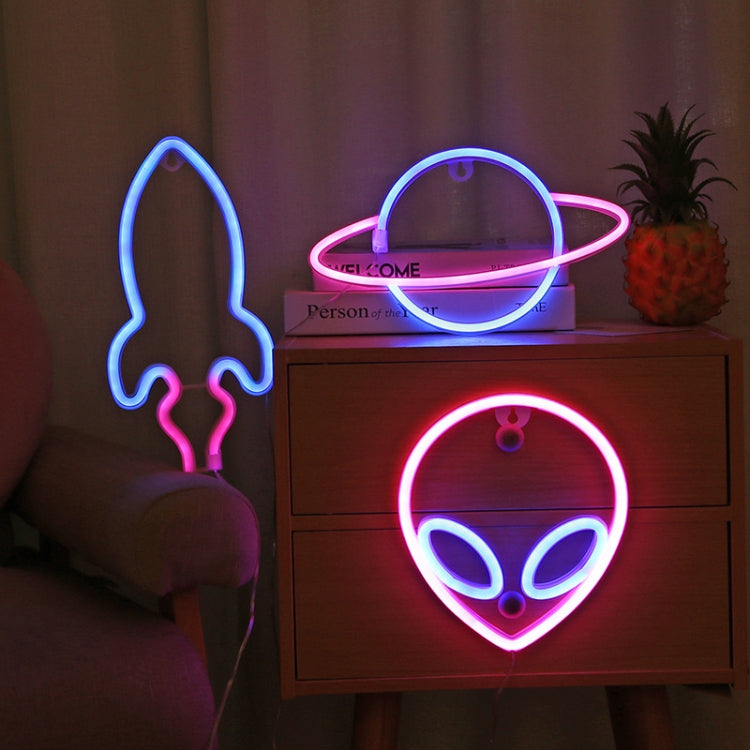 LED Personalized Neon Decorative Light Modeling Light USB Battery Box Dual Purpose, Spec: