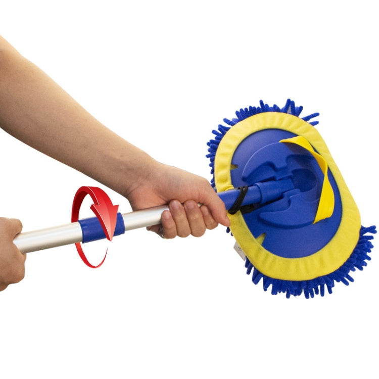 Chenille Water Brush Telescopic Rotary Roller Brush Cleaning Mop