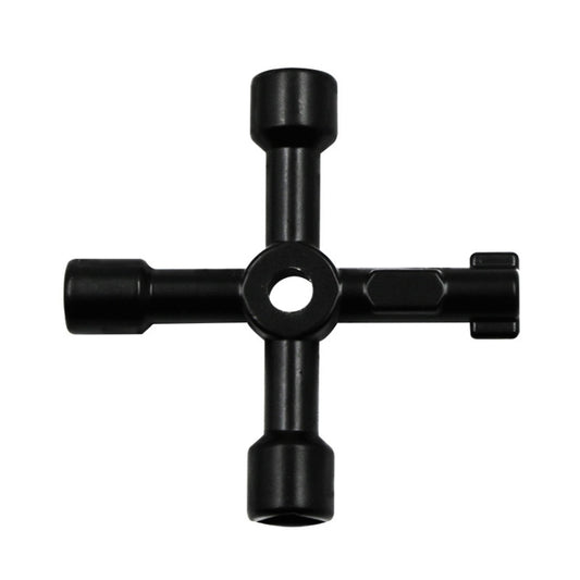 Elevator Water Meter Valve Cross Key Inner Triangle Wrench, Style: A Black