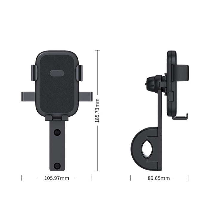 Q1 Motorcycle Mobile Phone Holder Metal Rearview Mirror Bicycle Bracket