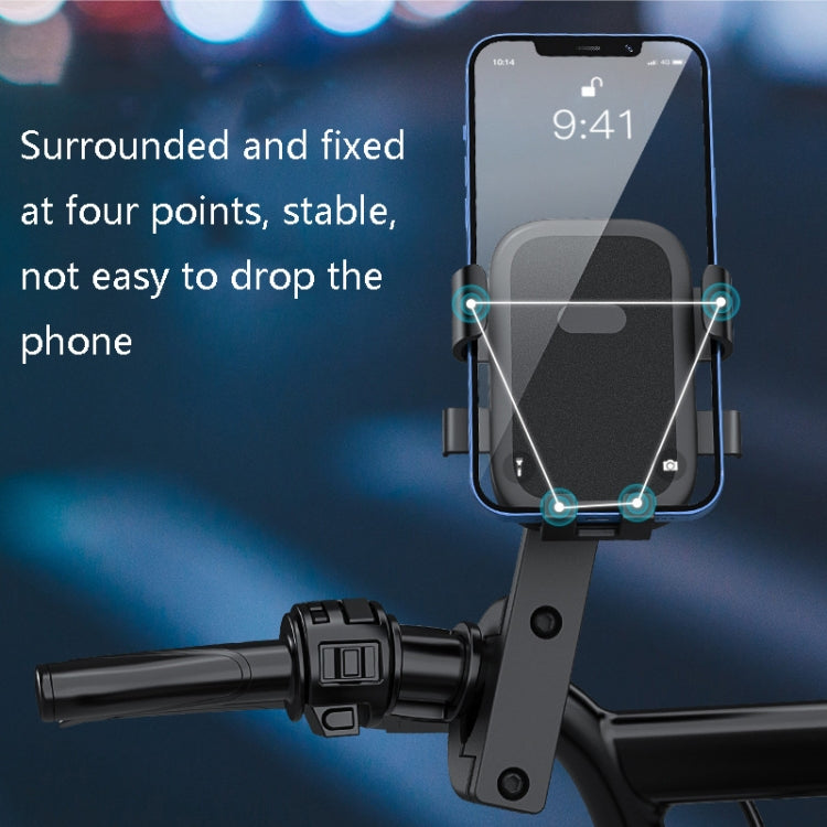 Q1 Motorcycle Mobile Phone Holder Metal Rearview Mirror Bicycle Bracket