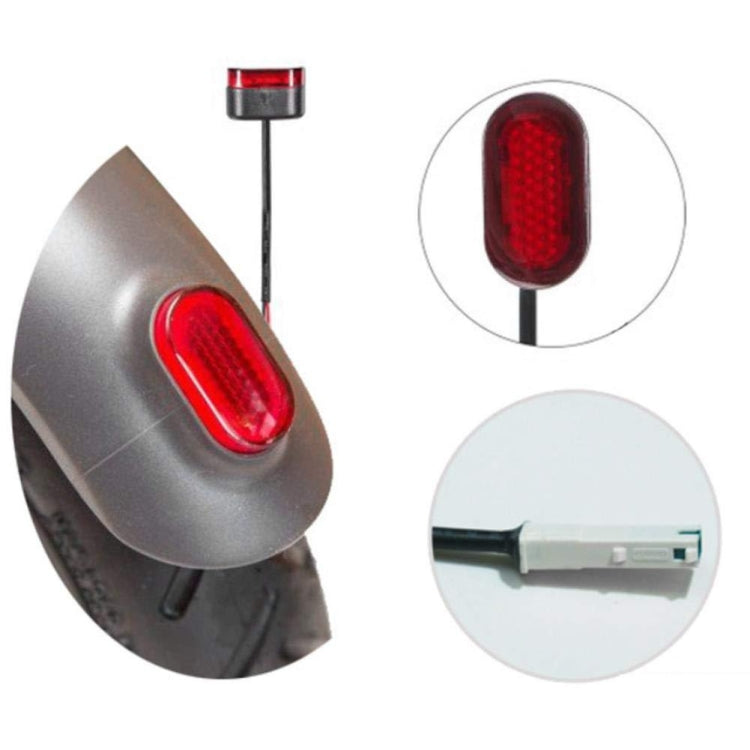 For Xiaomi Mijia M365 Scooter Rear Fending Plate Tail Light Brake Light With Cable & Chip