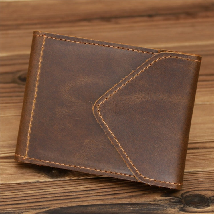 1071 Men Crazy Horse Leather Driver License Storage Wallet