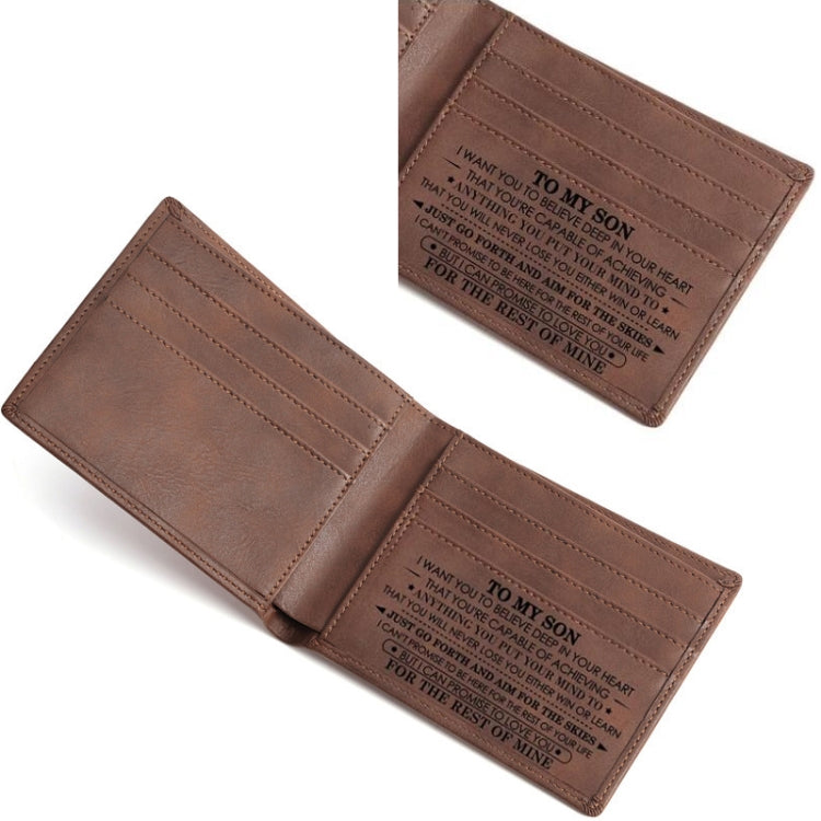Vintage PU Leather Men Lettering Wallet